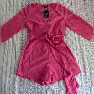 NWT Hers & Mine Zip-Front Romper